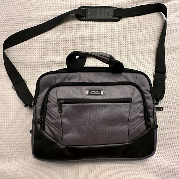 Kenneth Cole Messenger Bag- Gunmetal Gray - Picture 1 of 9